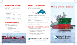 Portof Duluth&ndash;Superior About lAke superior nAvigAtion seAson