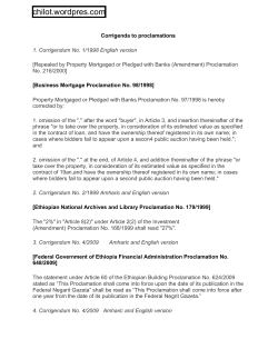 Corrigenda to proclamations and Regulations