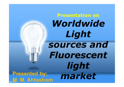 Worldwide Light sources and Fluorescent light market