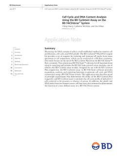 Cell Cycle and DNA Content Analysis Using the