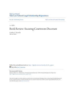 Book Review: Securing Courtroom Decorum