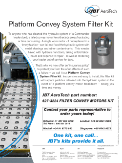 Platform Convey System Filter Kit