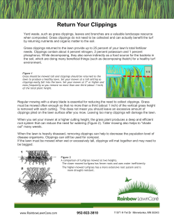 Grass Clippings Fact Sheet