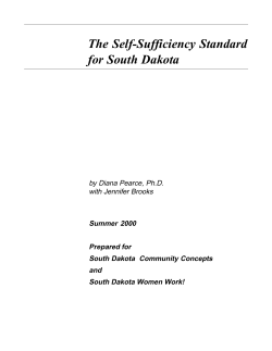 The Self-Sufficiency Standard for South Dakota