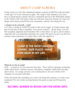 Camp Aurora Info
