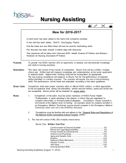 Nursing Assisting