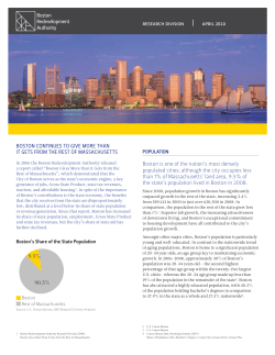 Boston Continues to Give More than it Gets from the Rest of