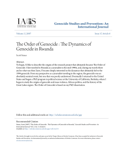 The Order of Genocide : The Dynamics of