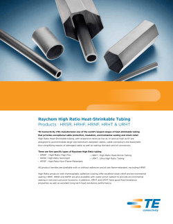 Raychem High Ratio Heat-Shrinkable Tubing