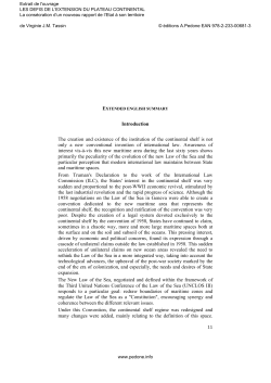 Introduction The creation and existence of the institution of the