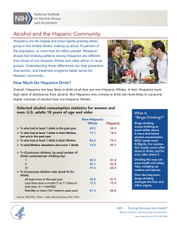 Alcohol and the Hispanic Community