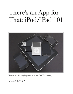There`s an App for That-iPod:iPad 101