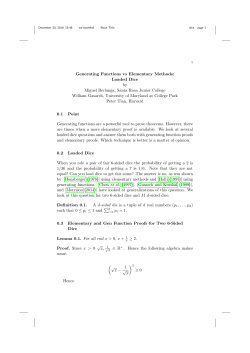 fair-loaded-dice - University of Maryland