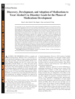 Discovery, Development, and Adoption of Medications to Treat