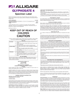 AG Glyphosate 4 plus Specimen