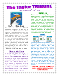 ELA ~ Reading ELA ~ Writing Science Math