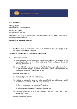 Notice 632_10 Feb 2014 - Monetary Authority of Singapore