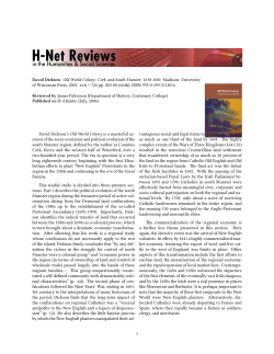 Untitled [James Patterson on Old World Colony: Cork and - H-Net