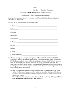 Lab 11 Arid Environments