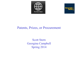 Patents, Prizes, or Procurement - The Innovation Policy Platform