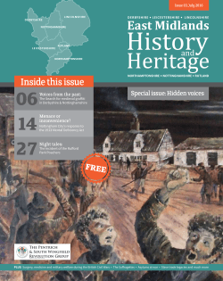 document  - East Midlands History and Heritage