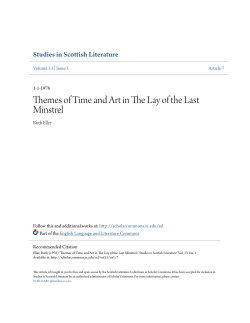 Themes of Time and Art in The Lay of the Last Minstrel