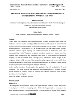 analysis of business growth strategies and their contribution