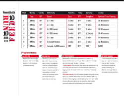 Program Notes - Run 10 Feed 10