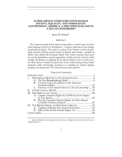 is free speech compatible with human dignity