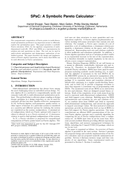 SPaC: A Symbolic Pareto Calculator