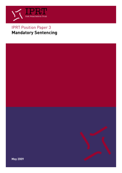 Mandatory Sentencing - Irish Penal Reform Trust