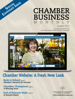 August - Hilton Head Island-Bluffton Chamber of Commerce