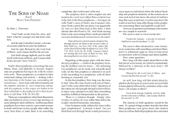 THE SONS OF NOAH
