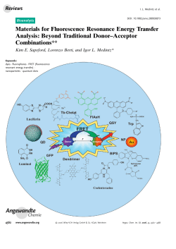 Materials for Fluorescence Resonance Energy Transfer Analysis