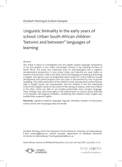 Print this article - South African Journal of Childhood Education