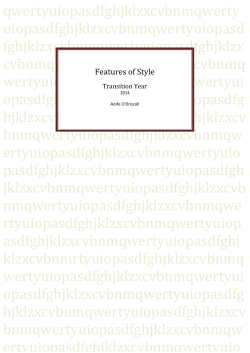 Features of Style