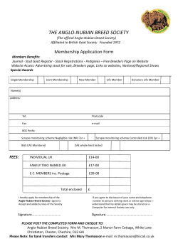 2017 Membership form - Anglo