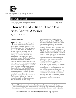 How to Build a Better Trade Pact with Central America