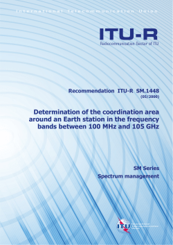 SM.1448 - Determination of the coordination area around an earth