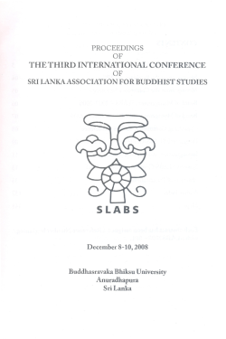 THETHIRD INTERNATIONALCONFERENCE Anuradhapura