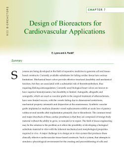Chapter 7: Design of Bioreactors for Cardiovascular Applications