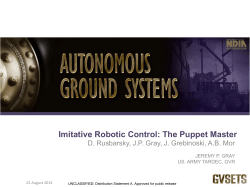 Imitative Robotic Control: The Puppet Master