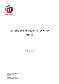 Cristina Ghita AmericanPsycho BA