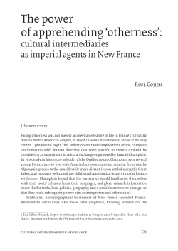 The power of apprehending `otherness`