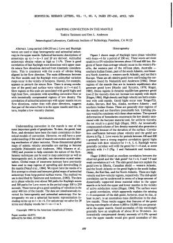 Mapping Convection in the Mantle