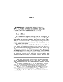 The Refusal to Clarify Equivocal Invocations of