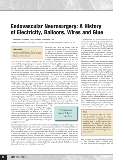 Endovascular Neurosurgery: A History of Electricity, Balloons, Wires