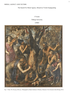 1 MORAL AGENCY AND VICTIMS The Search