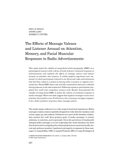 The Effects of Message Valence and Listener Arousal on Attention