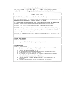 Aleckson`s Lesson Plan Format - Desire2Learn